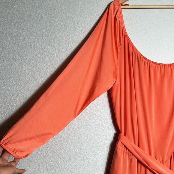 BCBGMaxAzria Keli One Shoulder Asymmetrical Maxi Womens Dress Size Small - Picture 3 of 14